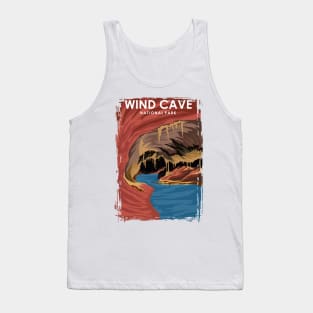 Wind Cave National Park Travel Poster Tank Top